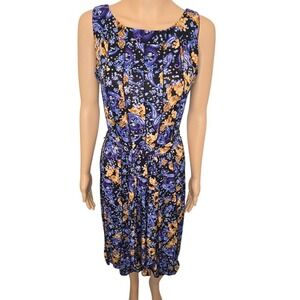 Womens Floral Paisley Sleeveless Long Length‎ Dress Size Small
